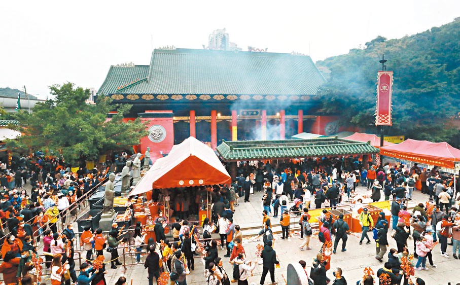 ◆眾人皆有一個共同心願，就是希望虎年疫情盡快完結。香港文匯報記者  攝