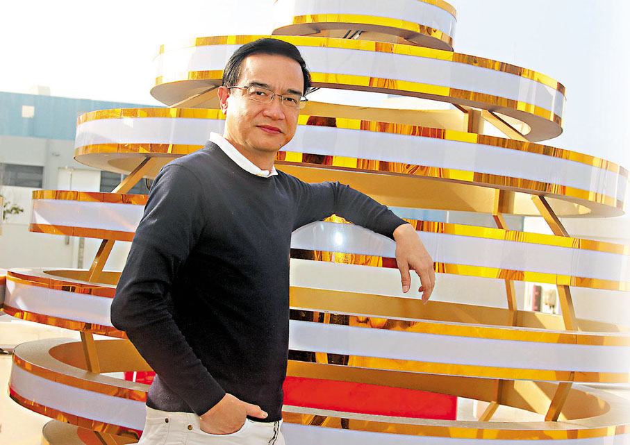 ◆鍾志光多次擔任奧運節目主持，經驗豐富。攝：香港文匯報記者 達里