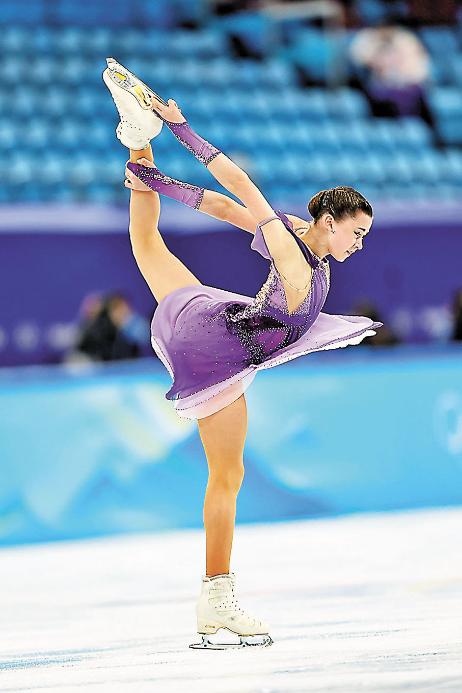 ◆瓦利耶娃技驚四座。 新華社