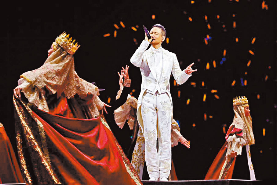 ◆學友投入演唱時會不期然出現「蘭花手」。