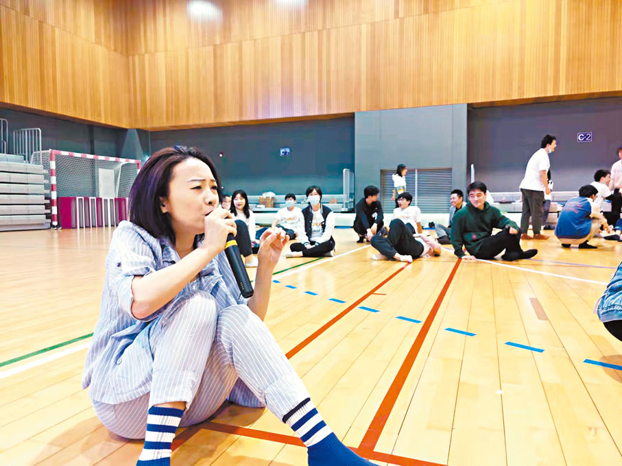 ◆ 李璐怡在「戲劇治療」體驗活動現場。受訪者供圖