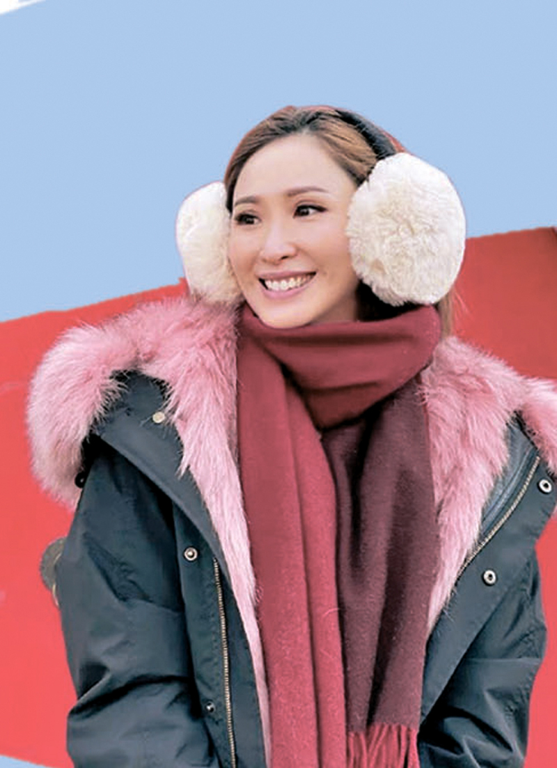 ◆陳貝兒日前在內地過新年。