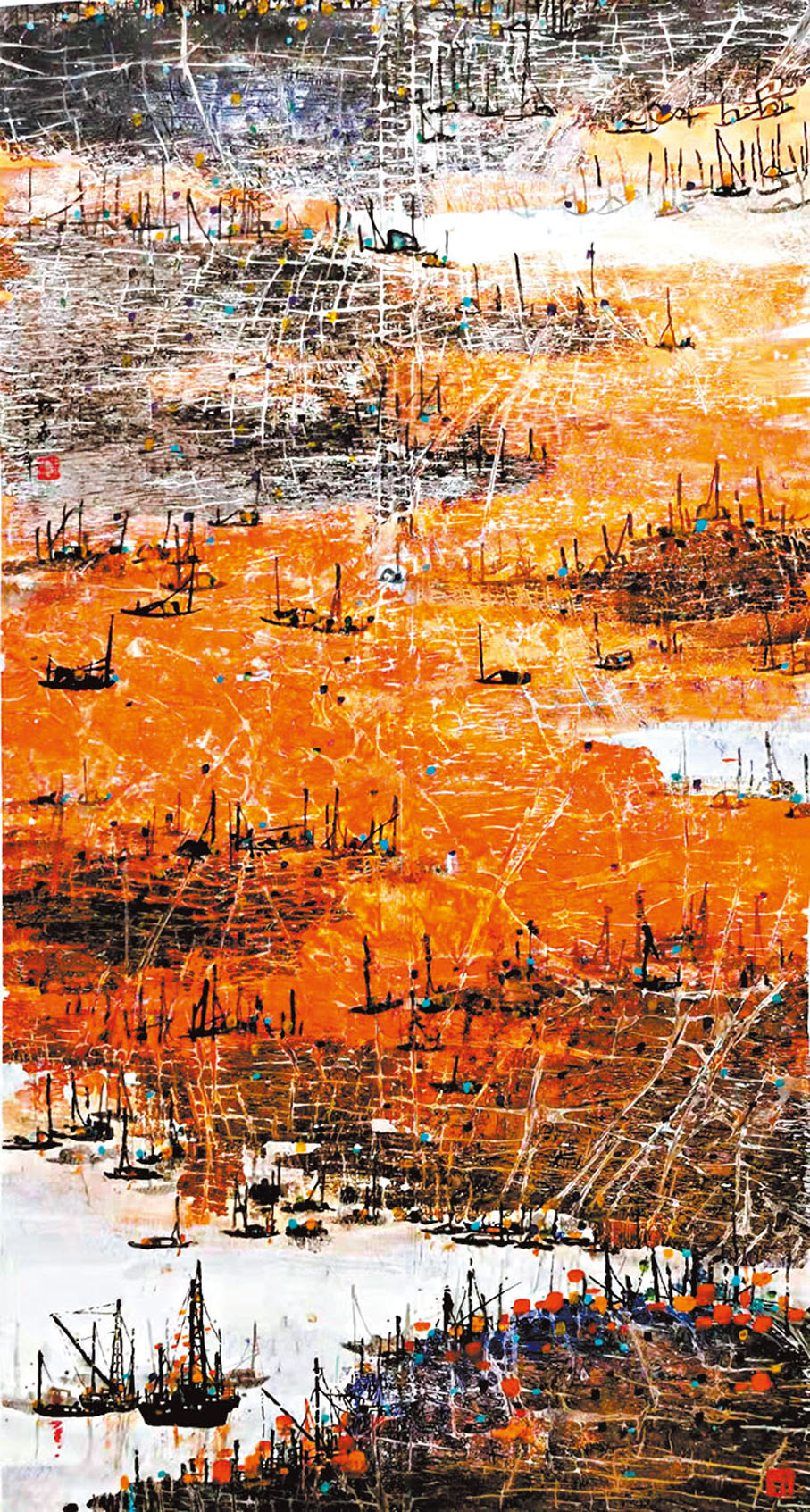 ◆黃約翰作品《金海灣晨曲》。作者供圖