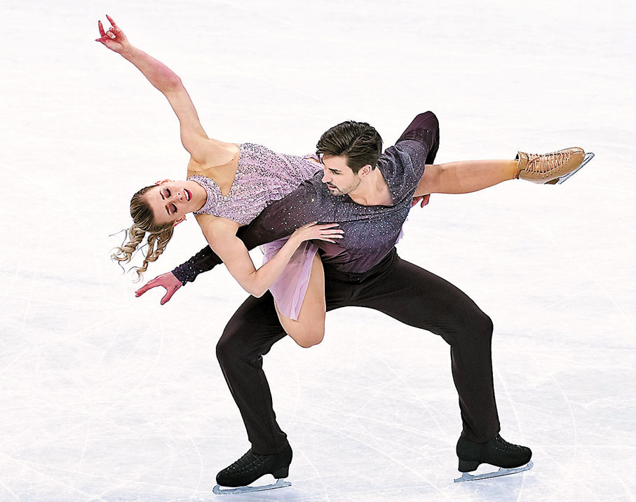 ◆俄羅斯奧委會隊組合西尼齊娜/卡察拉波夫是情侶。