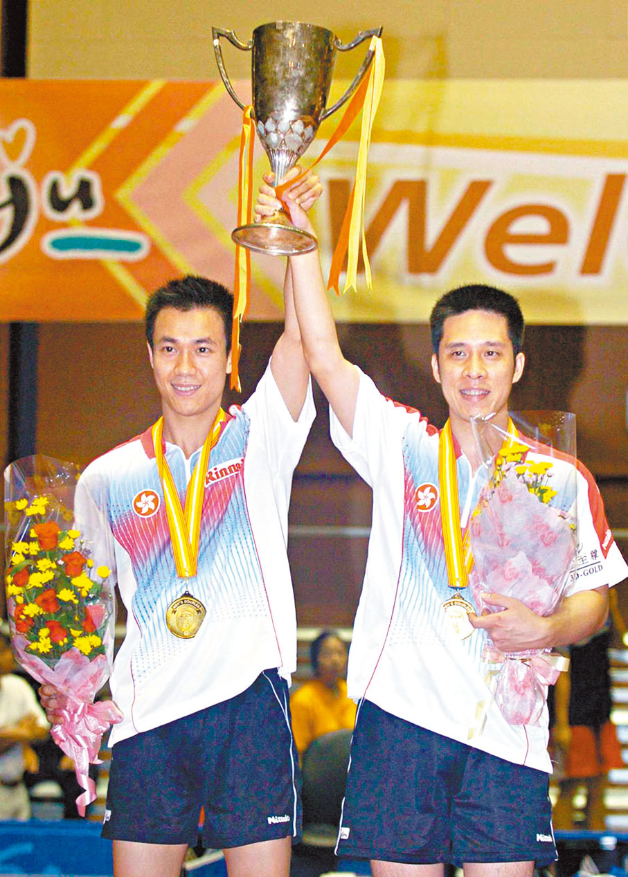 ◆香港「乒乓孖寶」李靜（左）和高禮澤贏得不少殊榮。