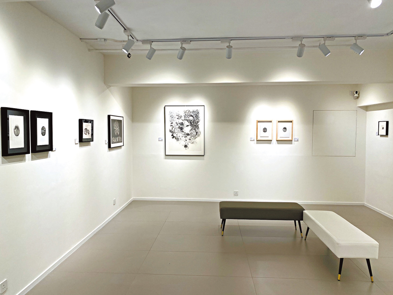 ◆現場展出藝術家17件作品。