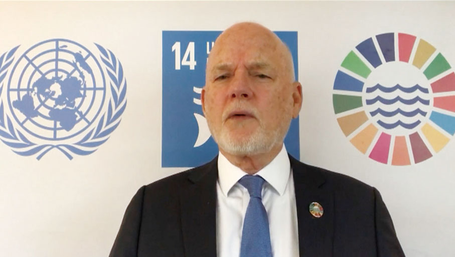 ◆ 聯合國秘書長海洋事務特使彼得．湯姆森。