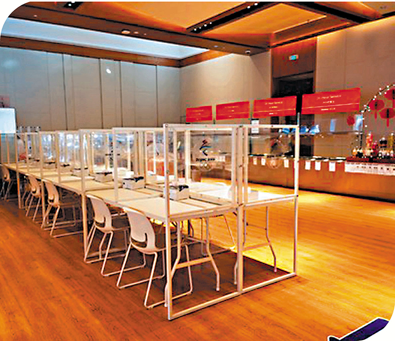 ◆ 延慶賽區冬殘奧運動員餐廳。  受訪者供圖