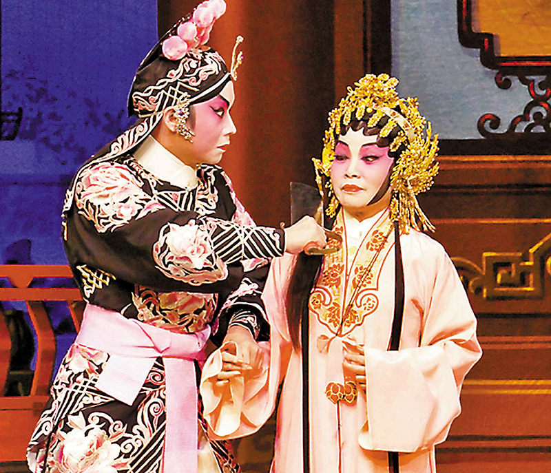 ◆宋洪波演妒夫趙仕珍，尹飛燕演林茹香。