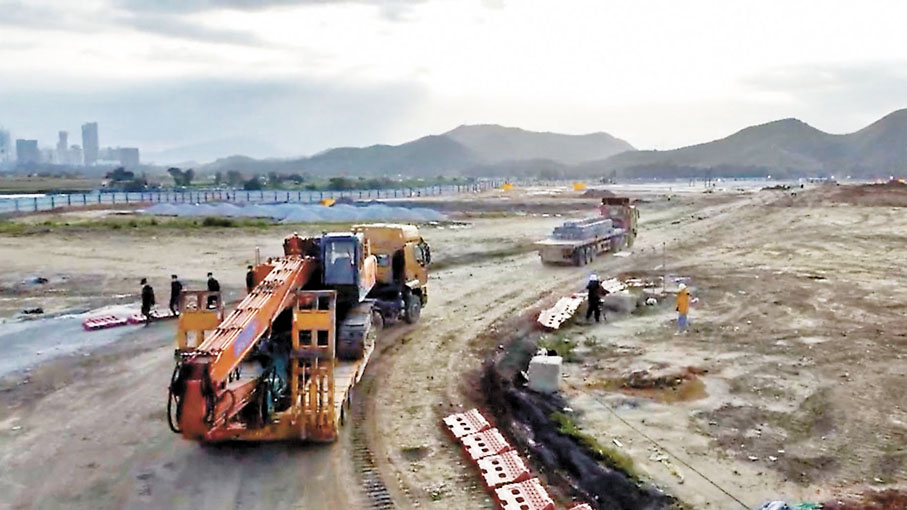 ◆ 中央援建香港應急醫院項目大規模施工拉開序幕。 網上圖片