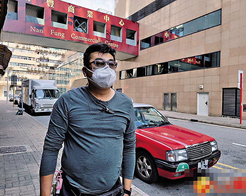 另一名義載服務的司機梁國偉，主力協助沙田區。 大公文匯全媒體記者  攝