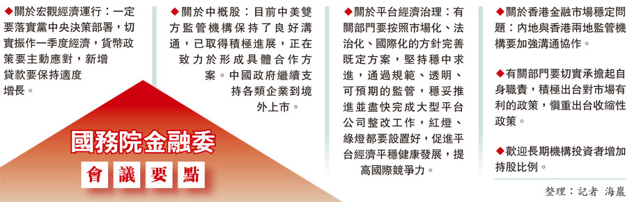 國務院金融委會議要點
