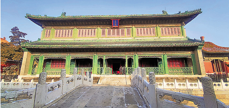 ◆故宮文華殿北側的文淵閣，是此次展覽的最後一件「展品」。