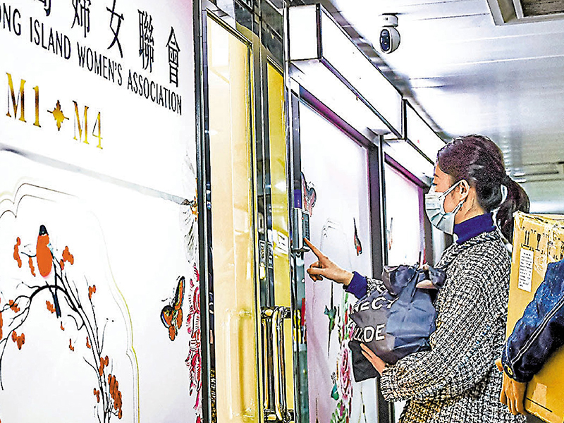 ◆洪雯向香港島婦女聯會贈送物資 。  Fb圖片