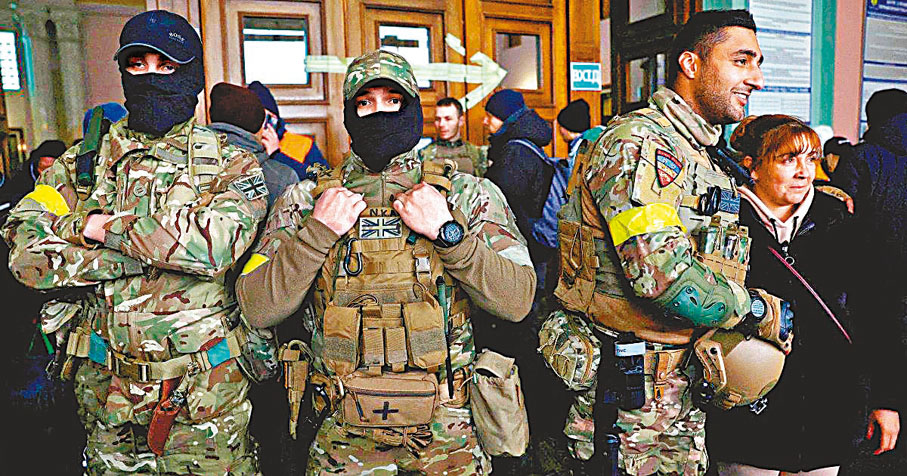 ◆ 數十名外國「志願軍」表示要離開烏克蘭。 資料圖片