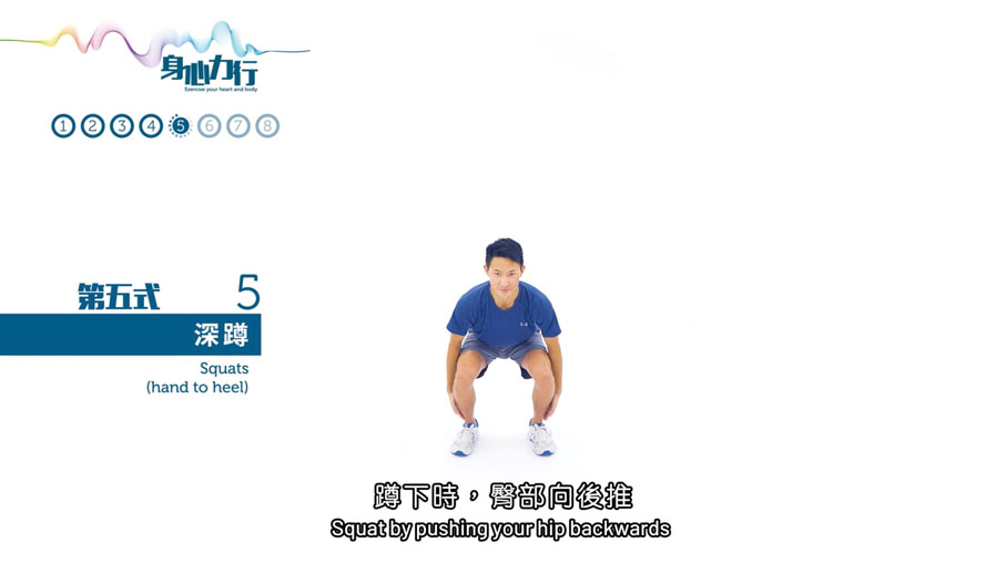 第五式：深蹲強化下肢肌肉平衡訓練