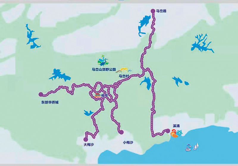 ◆馬巒山網狀穿越線示意圖。 作者供圖