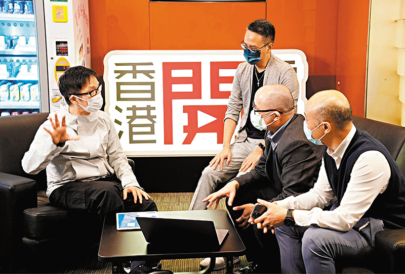 ◆趙增熹(左一)義務擔任監製。