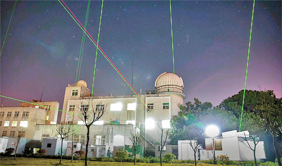 ◆安光所工作站發射激光進行探測。 受訪者供圖