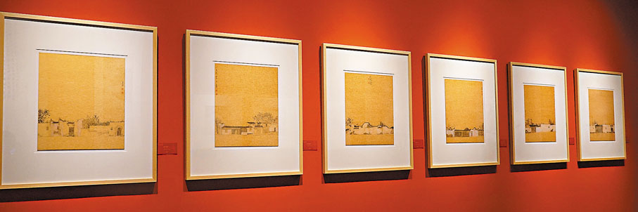 ◆《幽風麗影系列之一至六》（金箋水墨 40×30.5cm  2007）