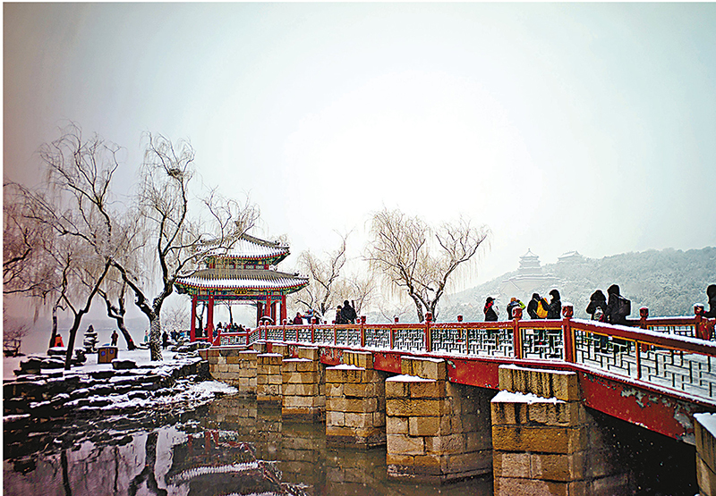 ◆春雪下的頤和園