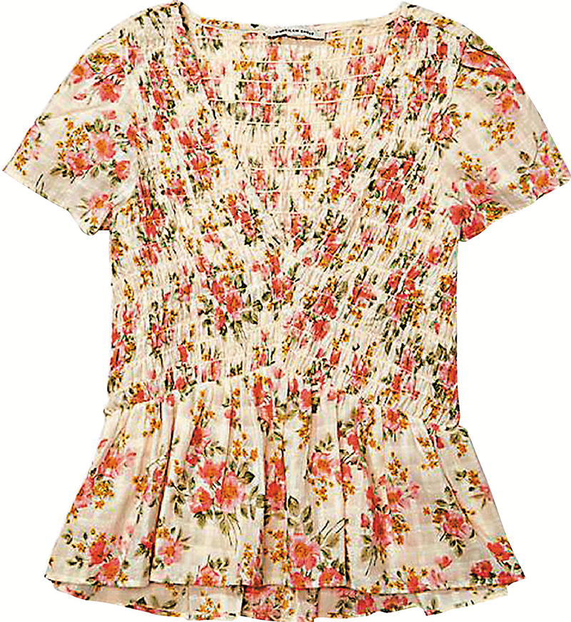 ◆女裝系列大膽奔放的花卉印花圖案