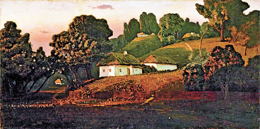 ◆庫因芝（Arkhip Kuindzhi）繪畫《烏克蘭的傍晚》