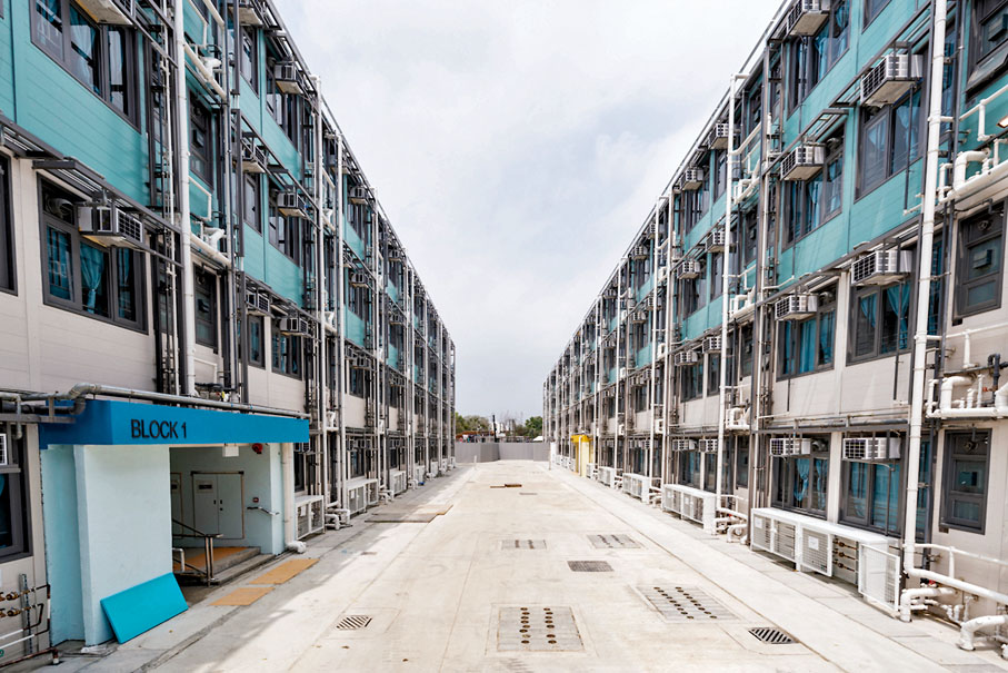 ◆江夏圍社區隔離設施。