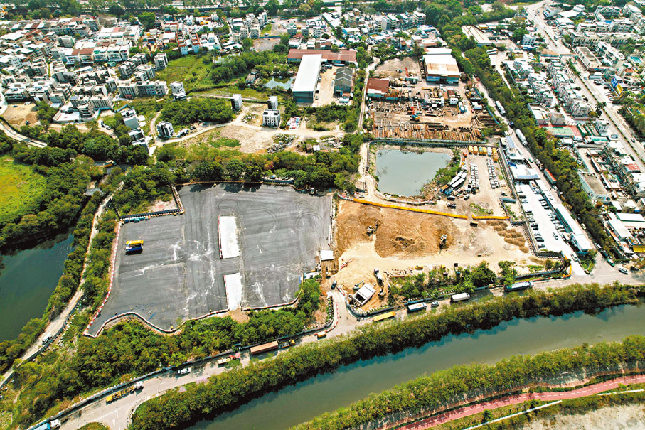 ◆錦壆路臨時貨物接駁場。