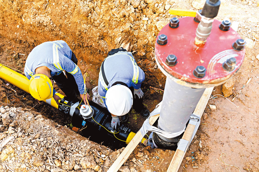 ◆香港中華煤氣捐建落馬洲河套區方艙醫院燃氣項目。