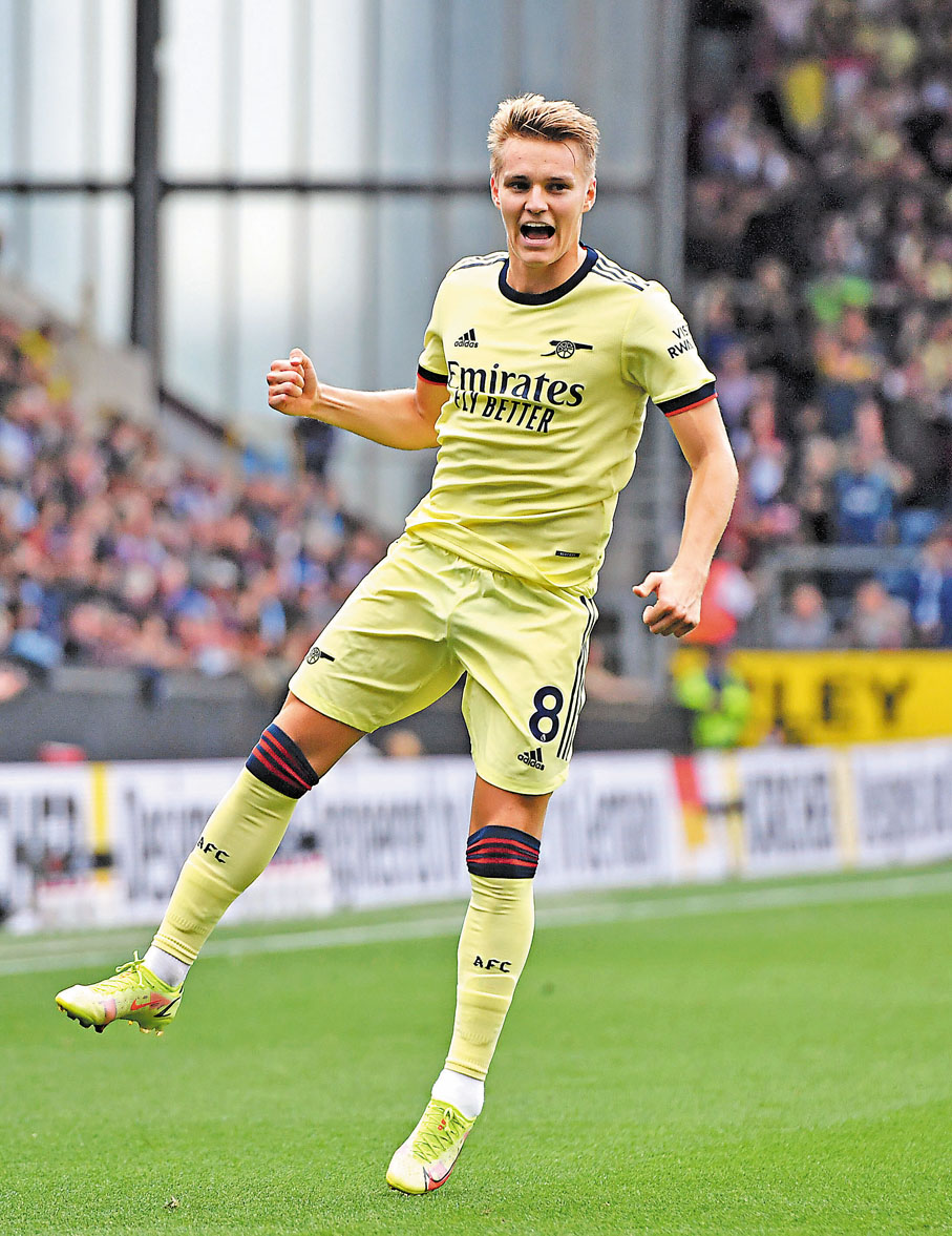 ◆阿仙奴中場馬田奧迪加特近期表現出色。 美聯社