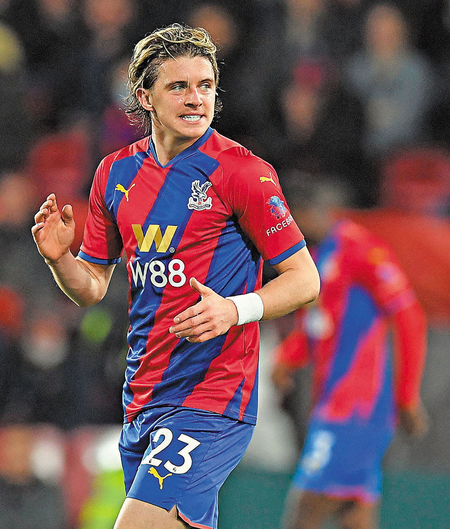 ◆干拿加歷查今季在水晶宮十分搶鏡，更讓他入選英格蘭代表隊。 法新社