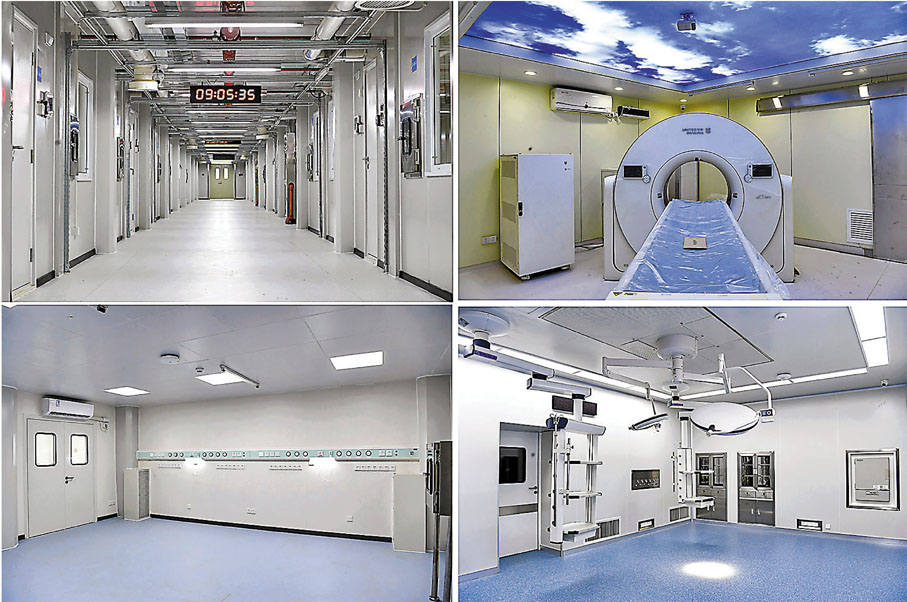 ◆應急醫院一期內部環境。 新華社