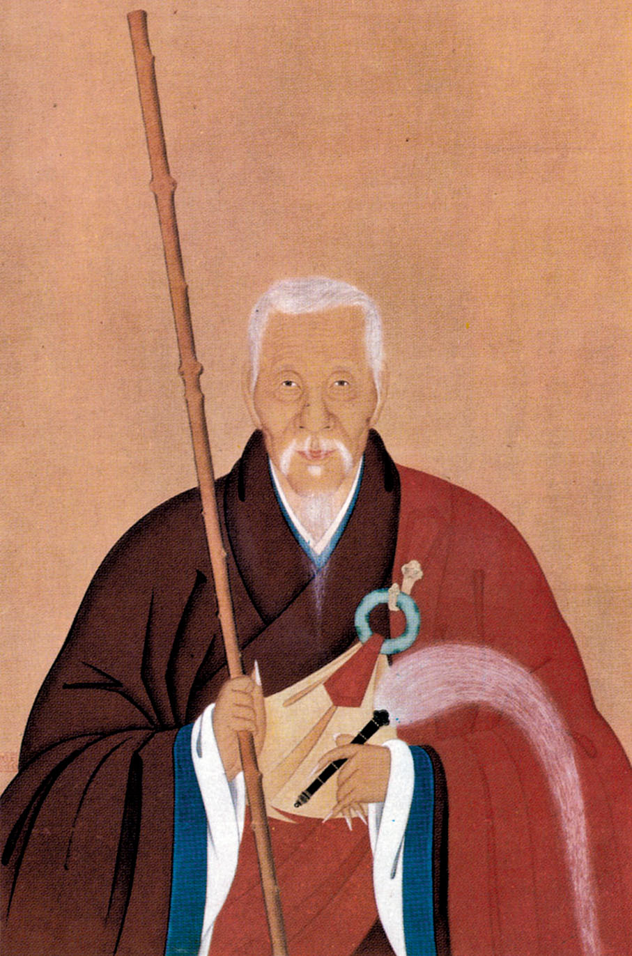 ◆隱元禪師的紙本畫像　網上圖片