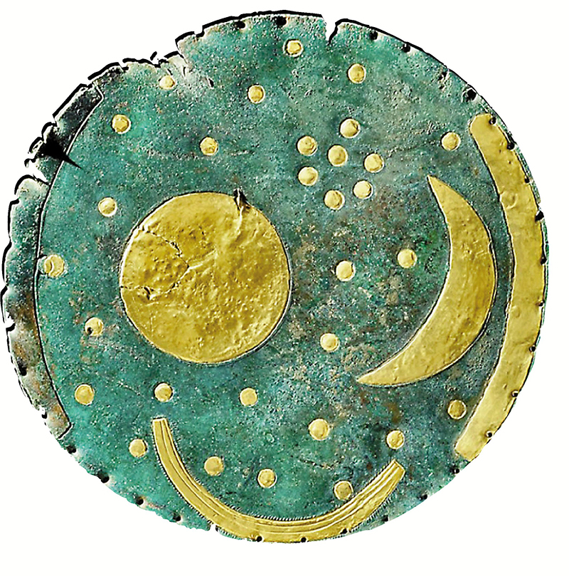 ◆內布拉星象盤，發現於今德國，約公元前1600年。