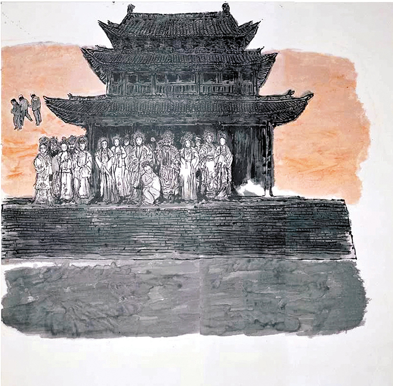 ◆邢慶仁作品《大河上下》。