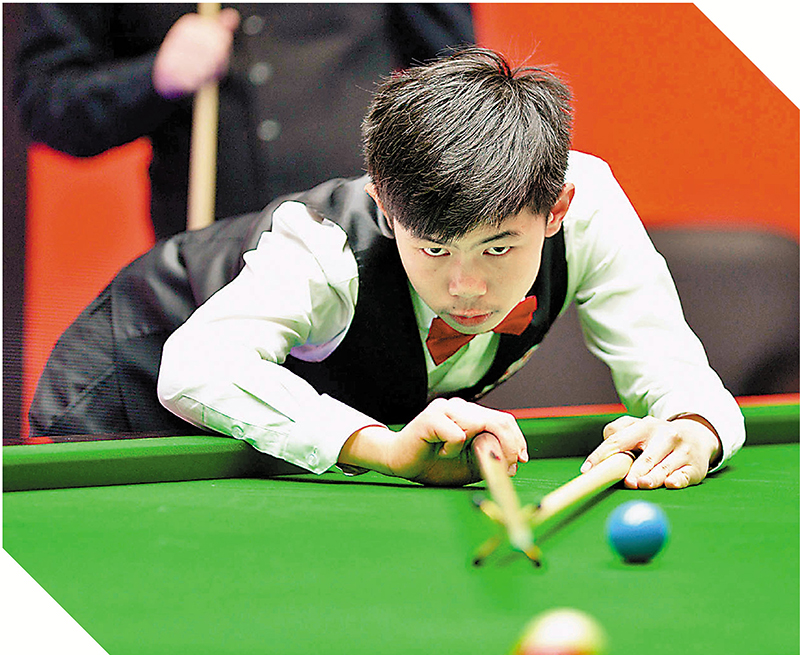 ◆袁思俊成功晉級。   新華社