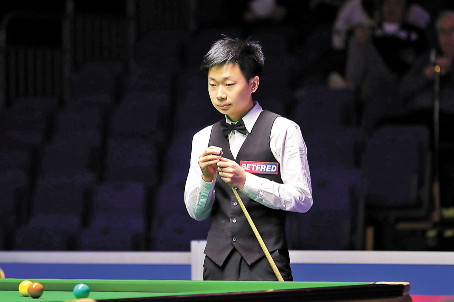 ◆ 呂昊天同樣過關。 World Snooker Tour Facebook圖片