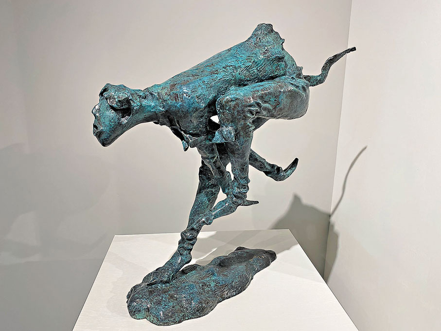 ◆青銅雕塑《跑得賊快》