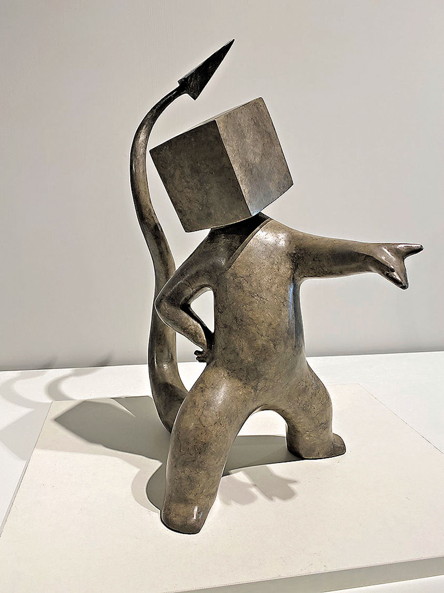 ◆青銅雕塑《小鬥神》