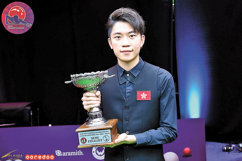 ◆張家瑋去年9月奪亞洲桌球錦標賽銅牌。資料圖片