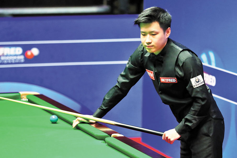 ◆ 趙心童的潛力獲多位桌球名將認同。 新華社