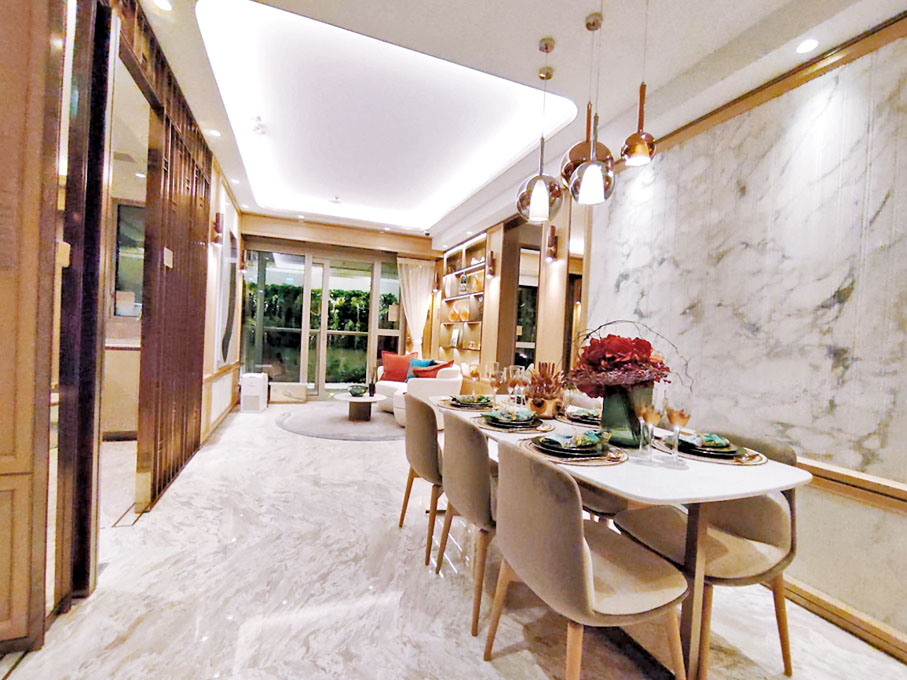 ◆柏瓏I的768呎三房示範單位。記者梁悅琴  攝