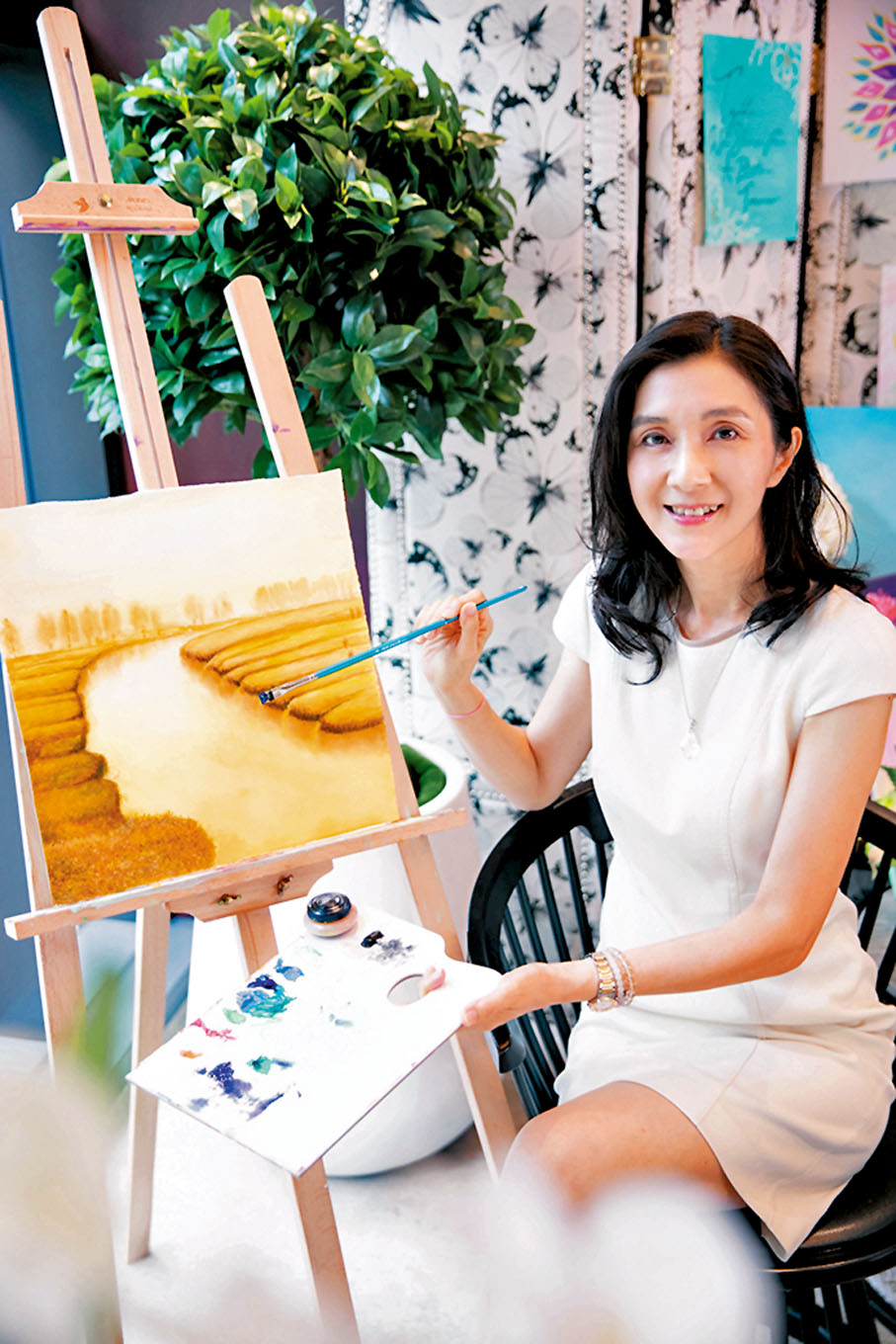 ◆ 王愛倫透過藝術達到心境平靜。