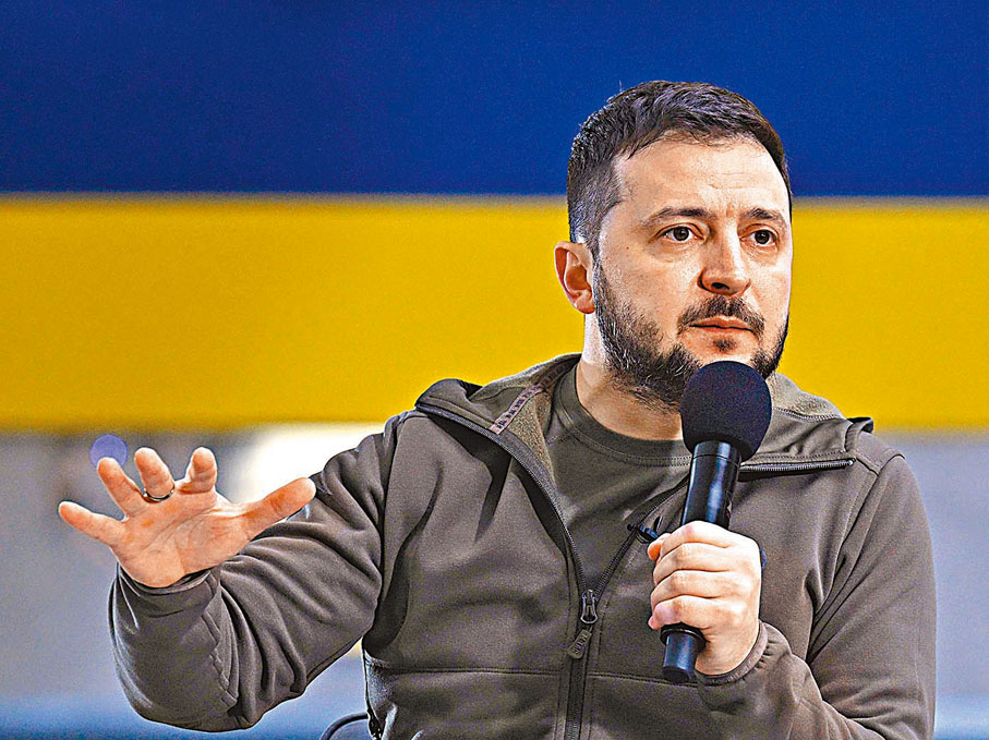 ◆ 澤連斯基被指假扮和談。 法新社