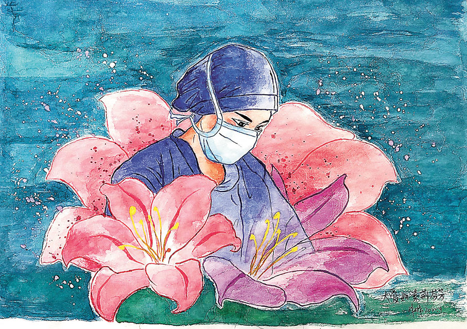 ◆林琳作品《大愛如紫荊芬芳》