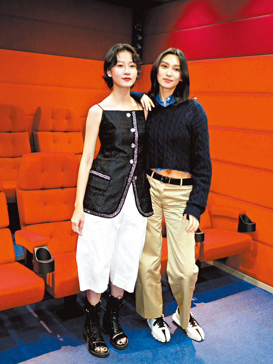 ◆ 王丹妮(右)與廖子妤戲裏戲外都感情要好。