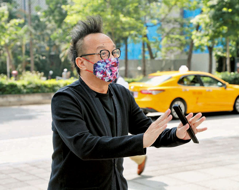 ◆ 著名音樂人黃大煒出席悼念活動。中央社圖片