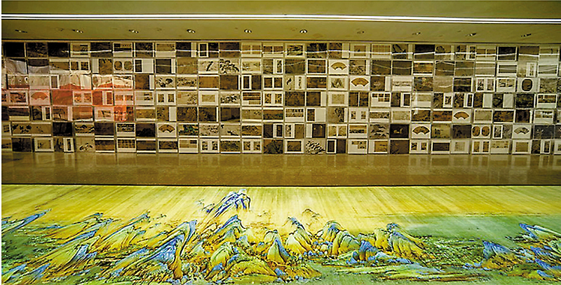  ◆展陳的《千里江山圖》