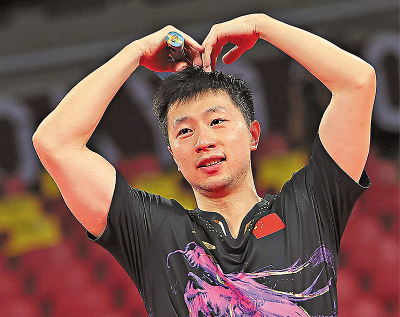 ◆馬龍確信自己會一直從事與推廣乒乓球相關的事業。 資料圖片